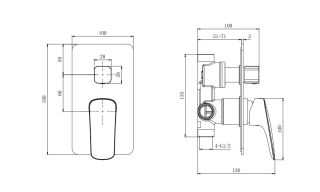 Душевой комплект Aquatek Вега AQ1072CR хром